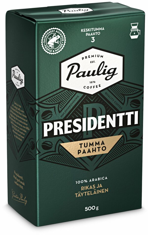 Presidentti Tumma 12 x 500g, suodatinjauhatus